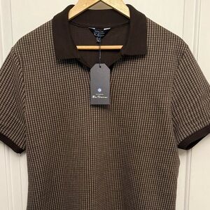 Ben Sherman Brown Checkered Polo Shirt
